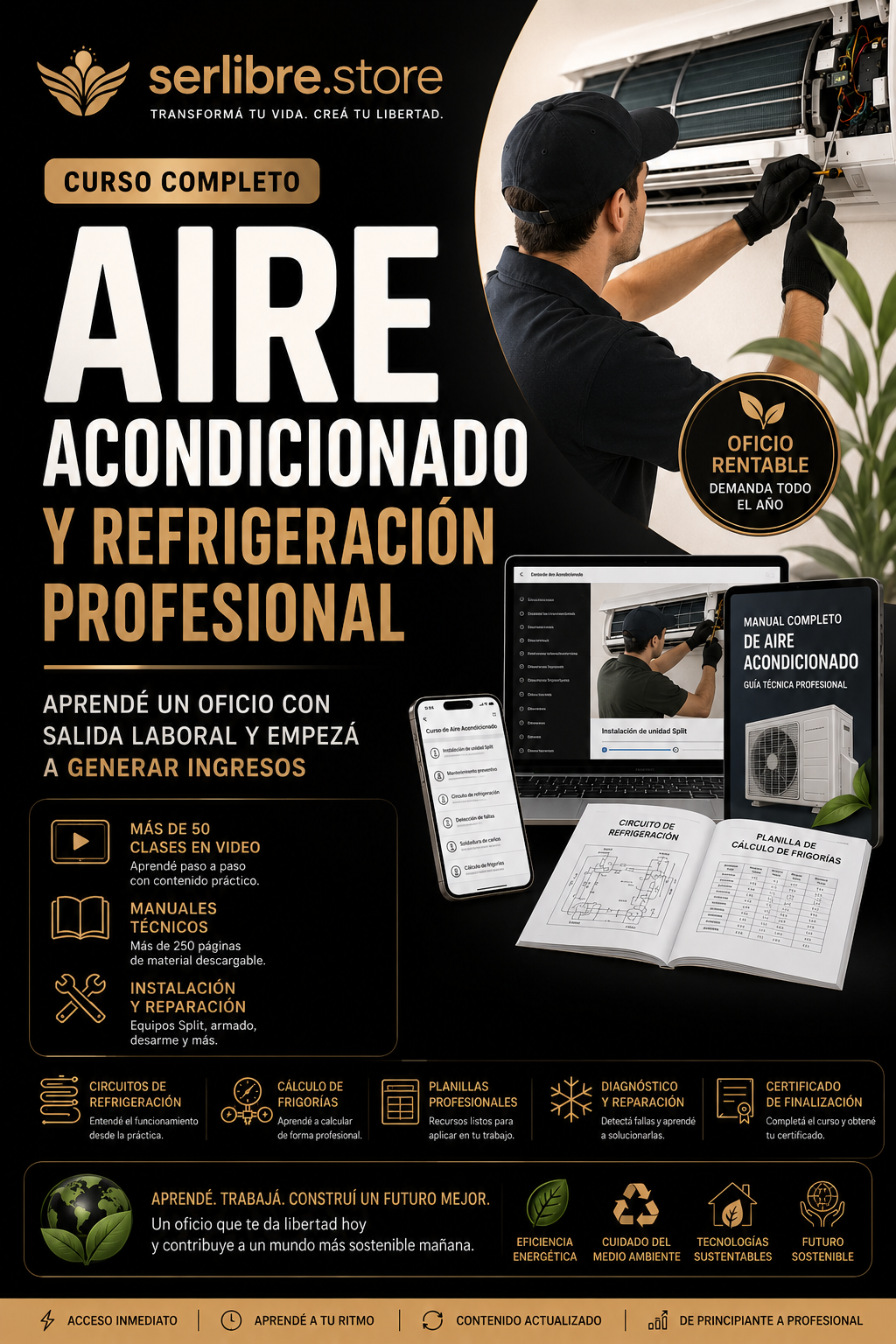 Curso Completo de Aire Acondicionado y Refrigeración Profesional