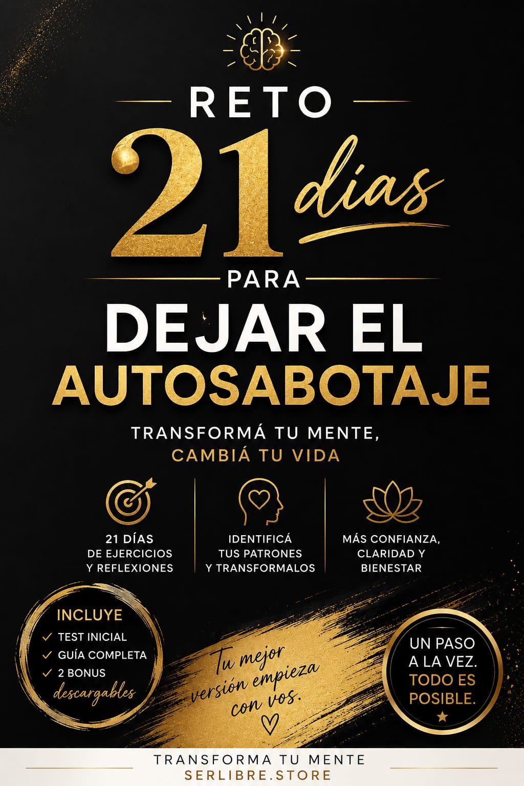 Reto 21 Días para Eliminar el Autosabotaje