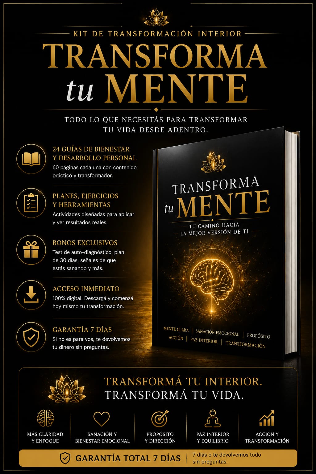 Transforma tu Mente — Pack de Bienestar y Desarrollo Personal